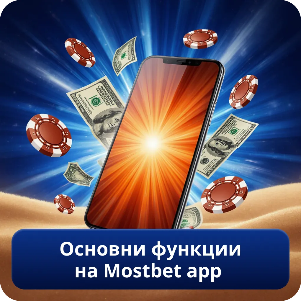 Основни функции на Mostbet App