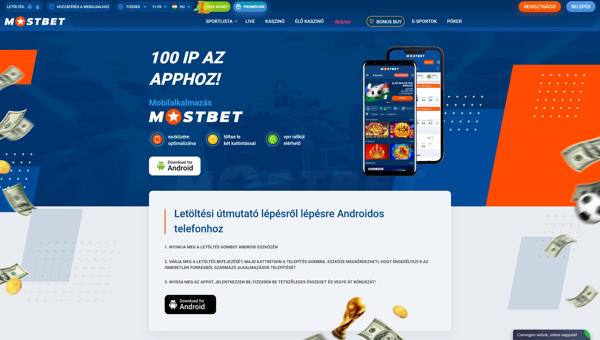 Mostbet app mobilalkalmazás